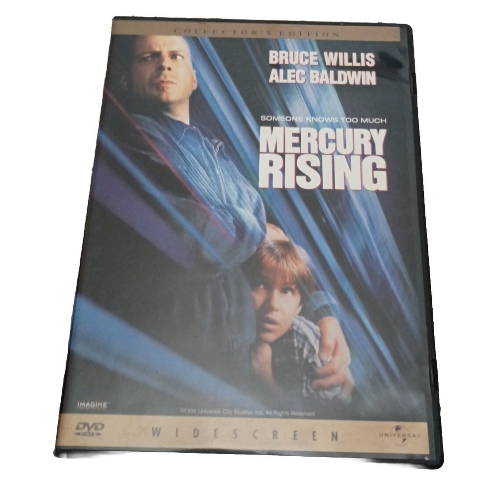 Mercury Rising DVD 1998 Collector's Edition Bruce Willis Alec Baldwin Action R